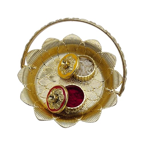 OAFISH Handicraft Storeroom Presents Decorative Haldi Kumkum Holder (Meenakari Design) for Festival Seasons