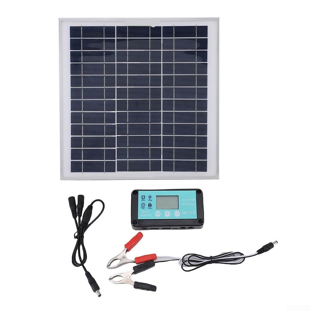 Kit Pannello per solare 200W con Controller 10A Efficienza 23%(2pcs)