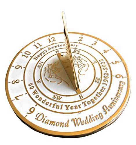 NauticalMart 60th Diamond Wedding for Parents, Grandparents, Couples, for Him or Her, Husband or Wife, Wonderful Year Together Personalized Gifts - 8 inches