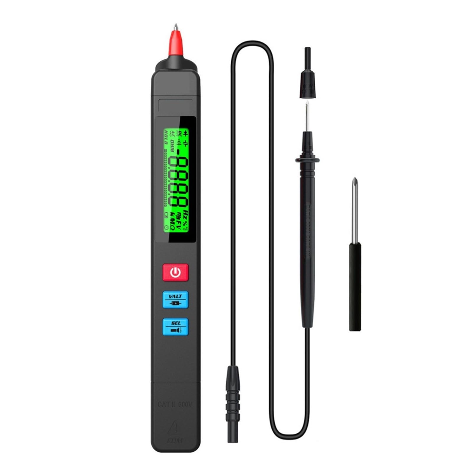 Multímetro Digital Profesional Smart Pen Tester Auto Range 6000 DC AC Voltaje Corriente Capacitancia NCV Meter Lectura Rápida Precisa Sencilla(Z1)