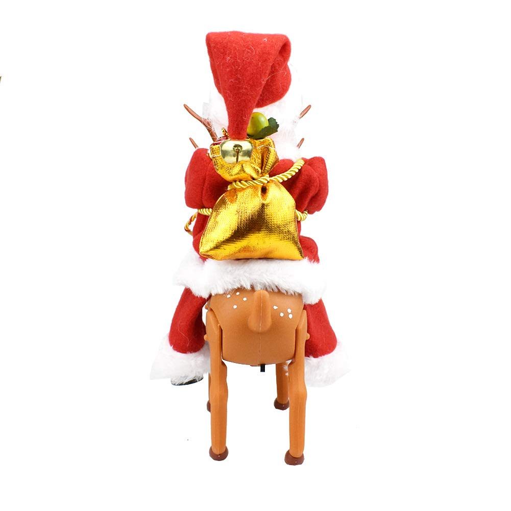 VIDOO Erici di Natale Elettrico Equitazione Elk Babbo Natale Regalo Giocattolo Elettronico Giocattolo in Movimento Giocattoli Piccoli Decorazioni Elettroniche Regalo