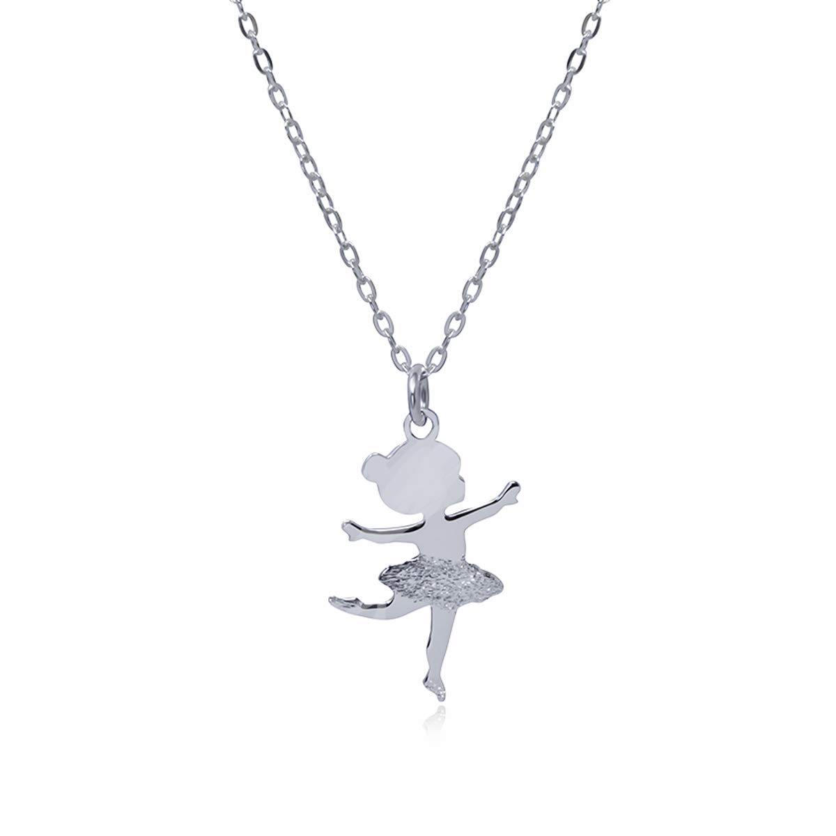 Uloveido Collana Ballerina Con Ciondolo A Forma Di Ballerina E Cristalli Rosa – Regalo Perfetto Per Ballerine