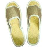 Dalimar Zimtlatschen Damen & Herren - Hausschuhe mit Zimtsohle & Fußmassage-Effekt - (Luffa oder Binsen) (Luffa, EU Schuhgrößensystem, Erwachsene, Damen, Numerisch, M, 43.5)