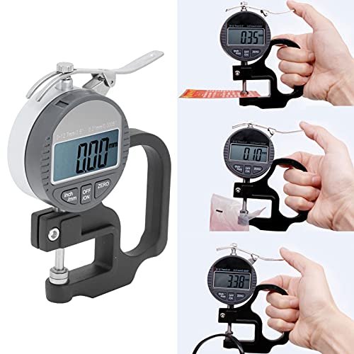 Calibrador de grosor 0 a 12.7 mm con pantalla LCD grande miniatura 7