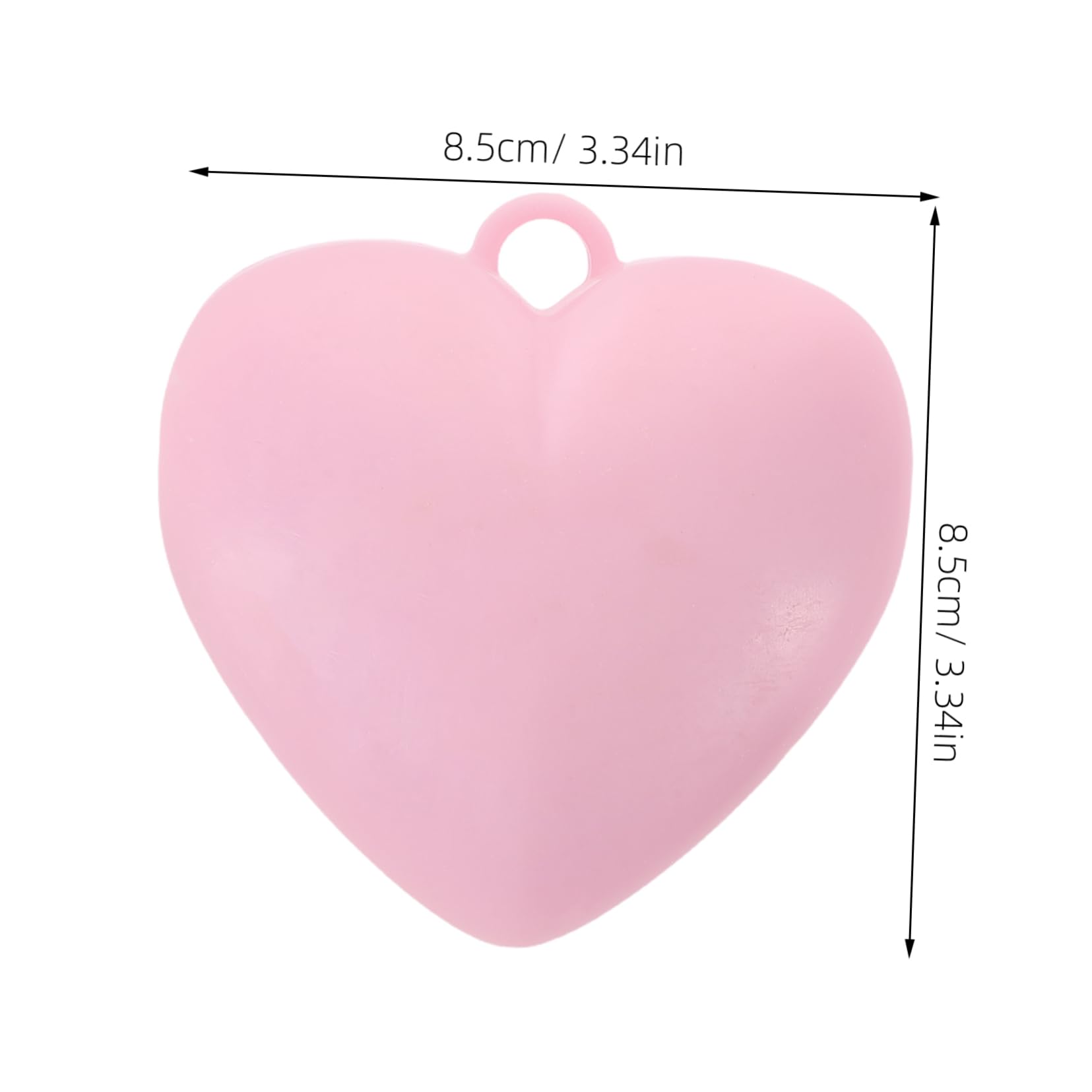 Pesetti per Palloncini a Cuore 4 Pezzi in Resina Rosa | Compleanno e Anniversario, Fissano Palloncini a Elio, Sagome Cuore e Stella