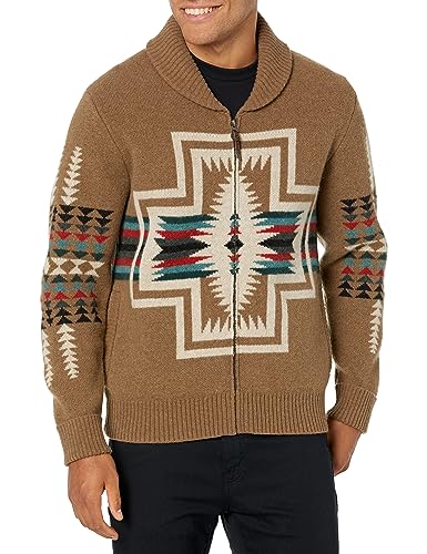 Pendleton Men's Harding Zip Lambswool Cardigan