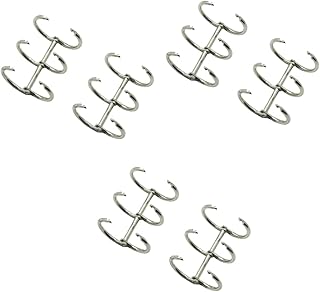 VILLCASE 18 Pçs Fichário De Caderno DIY Livro Anel Artesanato Encadernação Diário Fichário Scrapbooking Anéis De Livro Pequeno Livro Encadernação Anéis Clipes Fichário Livro Fichário Anéis