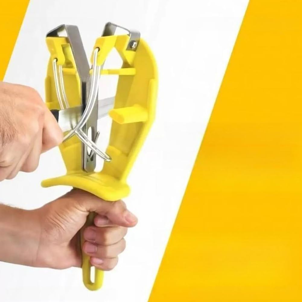 Aiguiseur de Couteaux en Acier Inoxydable avec Support, Aiguiseur de Maintenance Professionnel pour Couteaux de Cuisine
