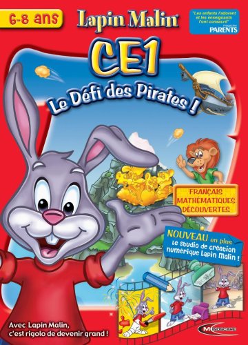 Lapin Malin 1ere primaire + kid pix 5-7 ans - turbulence à edenville