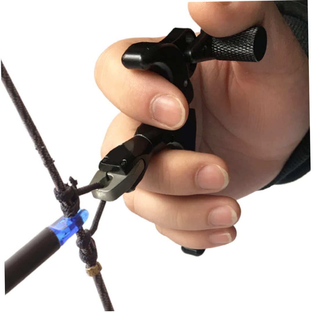 Aide à la libération du tir à l'arc, Pouce, Corde Boucle D réglable 4 Doigts, déclencheur d'arc Rotatif 360 degrés