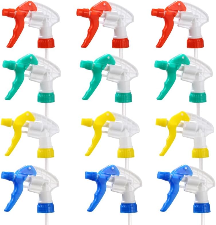 CLICIC 12 Pack Trigger Sprayer Replacement Nozzle, Trigger Sprayer