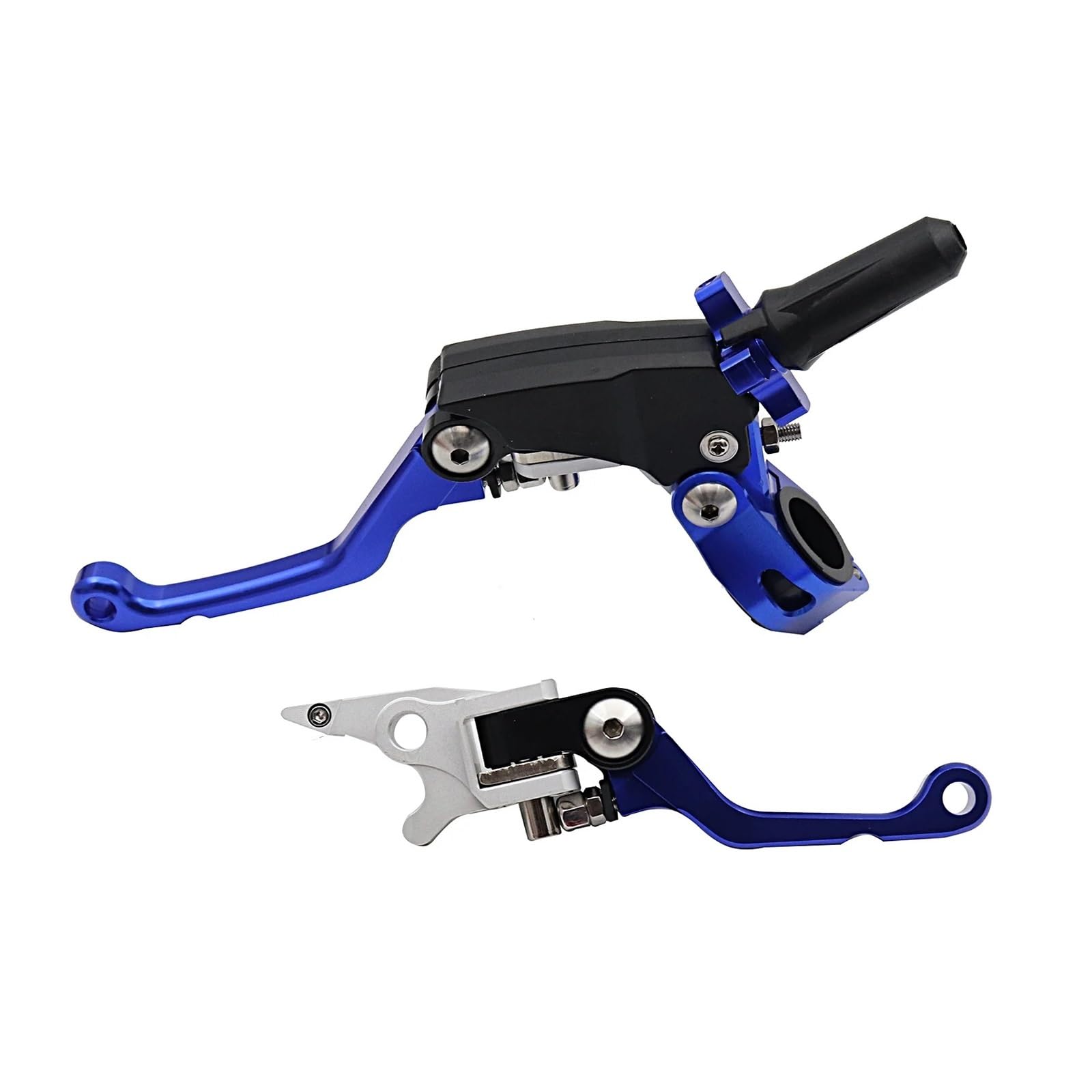 SGSsxdfgE Motorcycle Clutch Lever Motorcycle CNC Folding Clutch Brake Handle for Ho&nda CR125R CR250R CRF250X CRF450X CRF250R CRF450R CRF125F CRF150F 230F 250F(CQR Blue Set)
