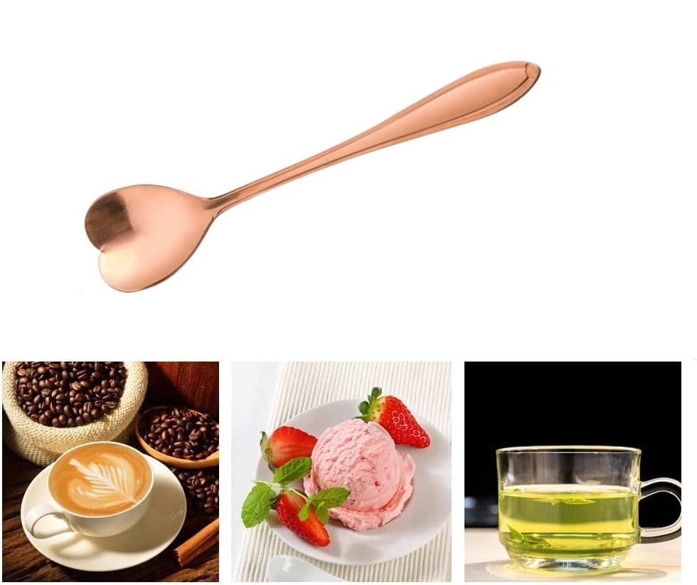 20 Cucchiaini Da Caffè In Acciaio Inox Oro – 12 Cm, Ideali Per Dessert, Tè, Gelato, Zucchero, Regalo In Scatola PVC