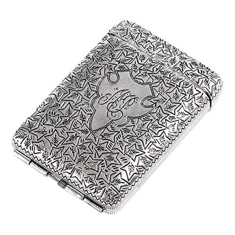 Ultra-thin Cigarette Case, Metal Engraved Three-opening European Style Men’s Cigarette Case, Portable Can Hold 14 Cigarettes Cover