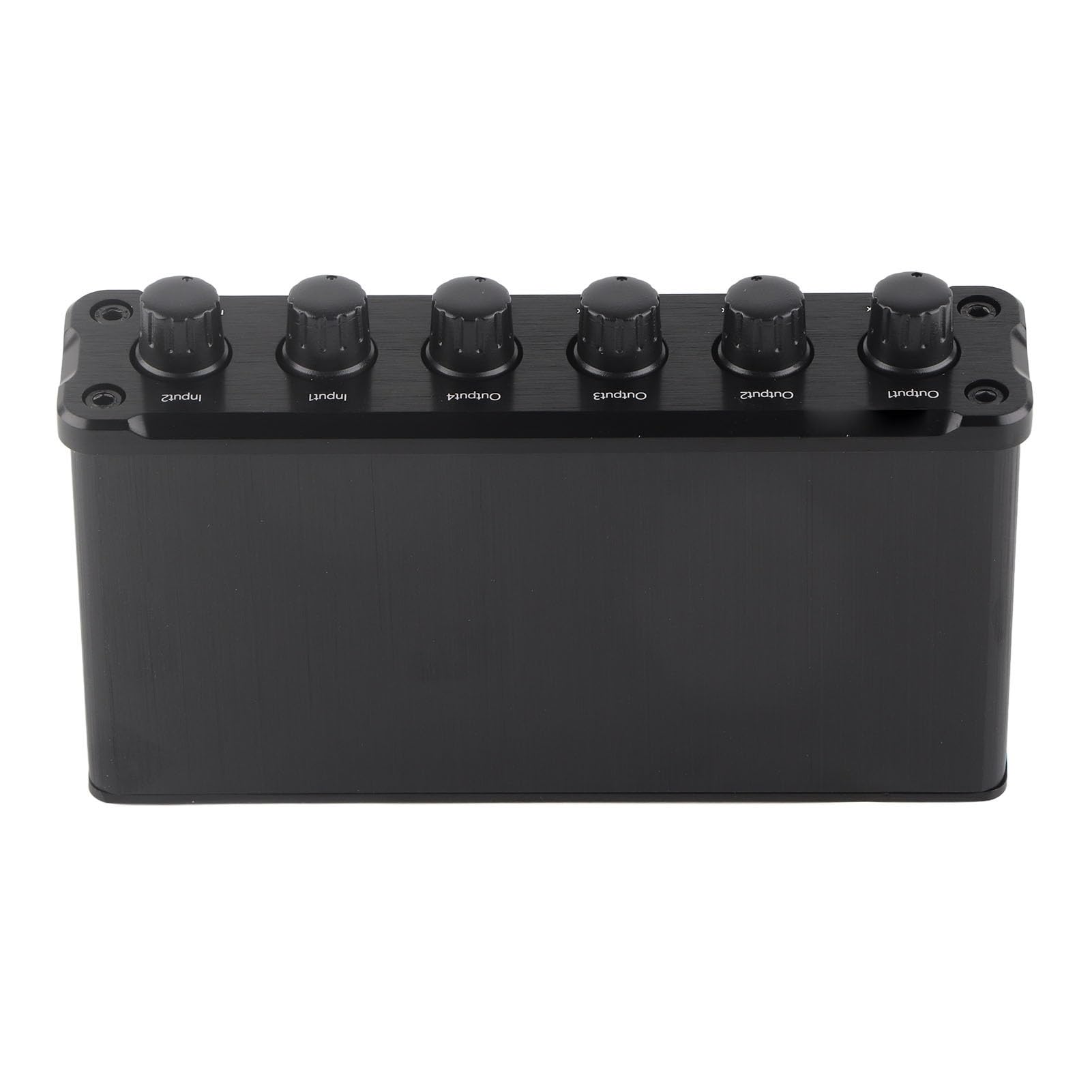 Selektor Głośników Stereo 2 na 4 Wyjścia z regulacją Głośności, Przełącznik Audio RCA, Zbalansowany Konwerter Audio, Skrzynka Rozdzielcza Selektora Audio dla (wtyczka UE)