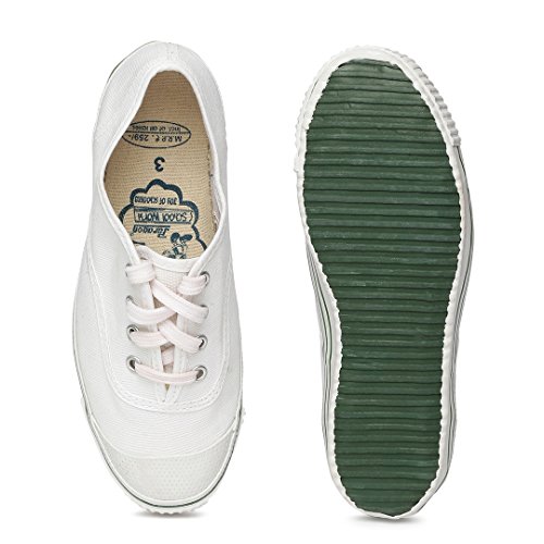 paragon white canvas shoes