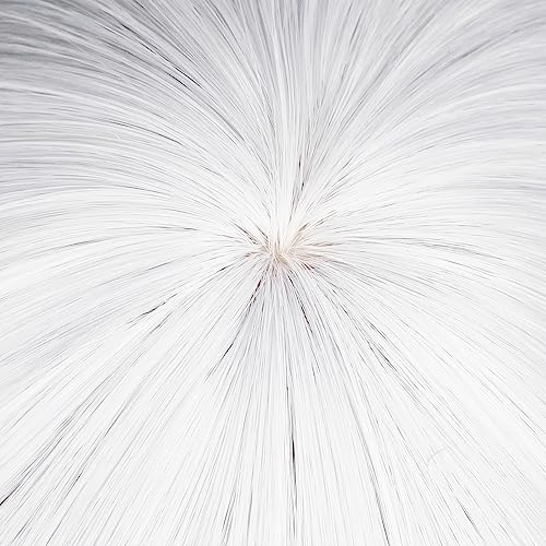 Image of Max Beauty Anime Multiple Characters Cosplay Wigs for Genshin Impact + Free Cap (White-sr)