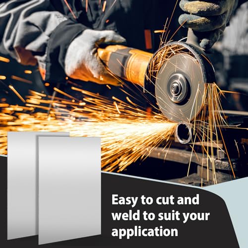 Image of Hicarer 1 Pcs Mild Steel Sheet Cold Rolled 18 Gauge Metal Plate 0.06 Inch (1.5mm) Thick Weldable Metal Sheets for Professional Industrial DIY Use, Clean Surface Easy to Weld (36'' x 24'')