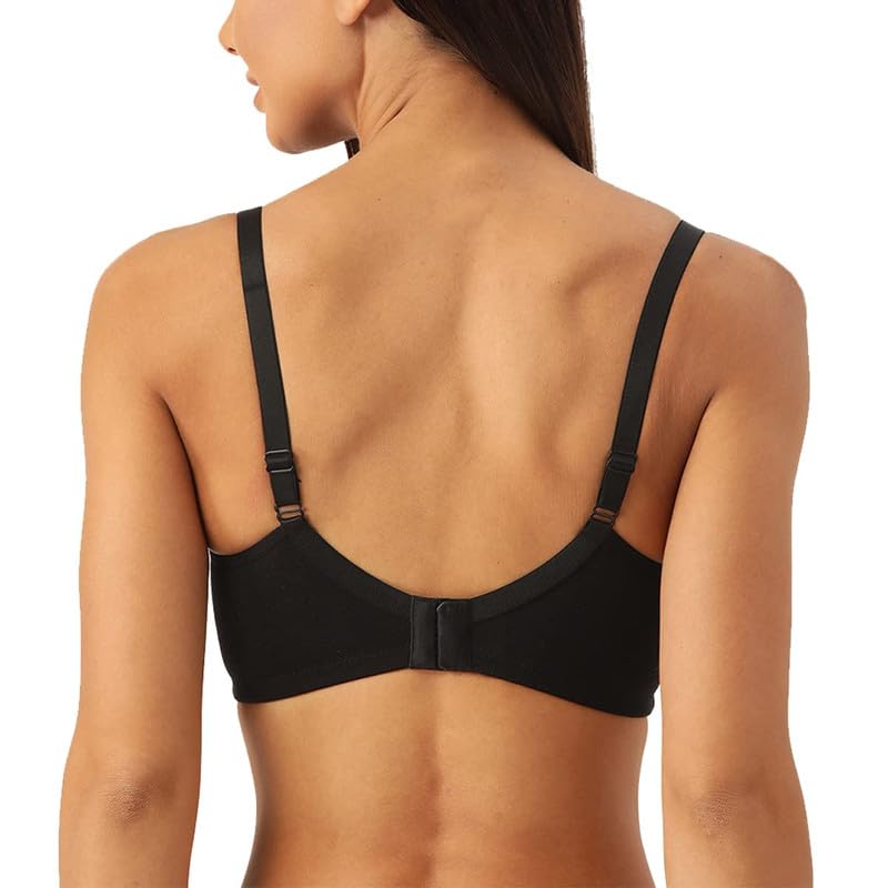 Image of Inner Sense Organic Cotton Bamboo Nursing Bra for Women I Feeding Bra with Wirefree Design and Removable Pads I Adjustable Straps Maternity Wear with Hook and Eye