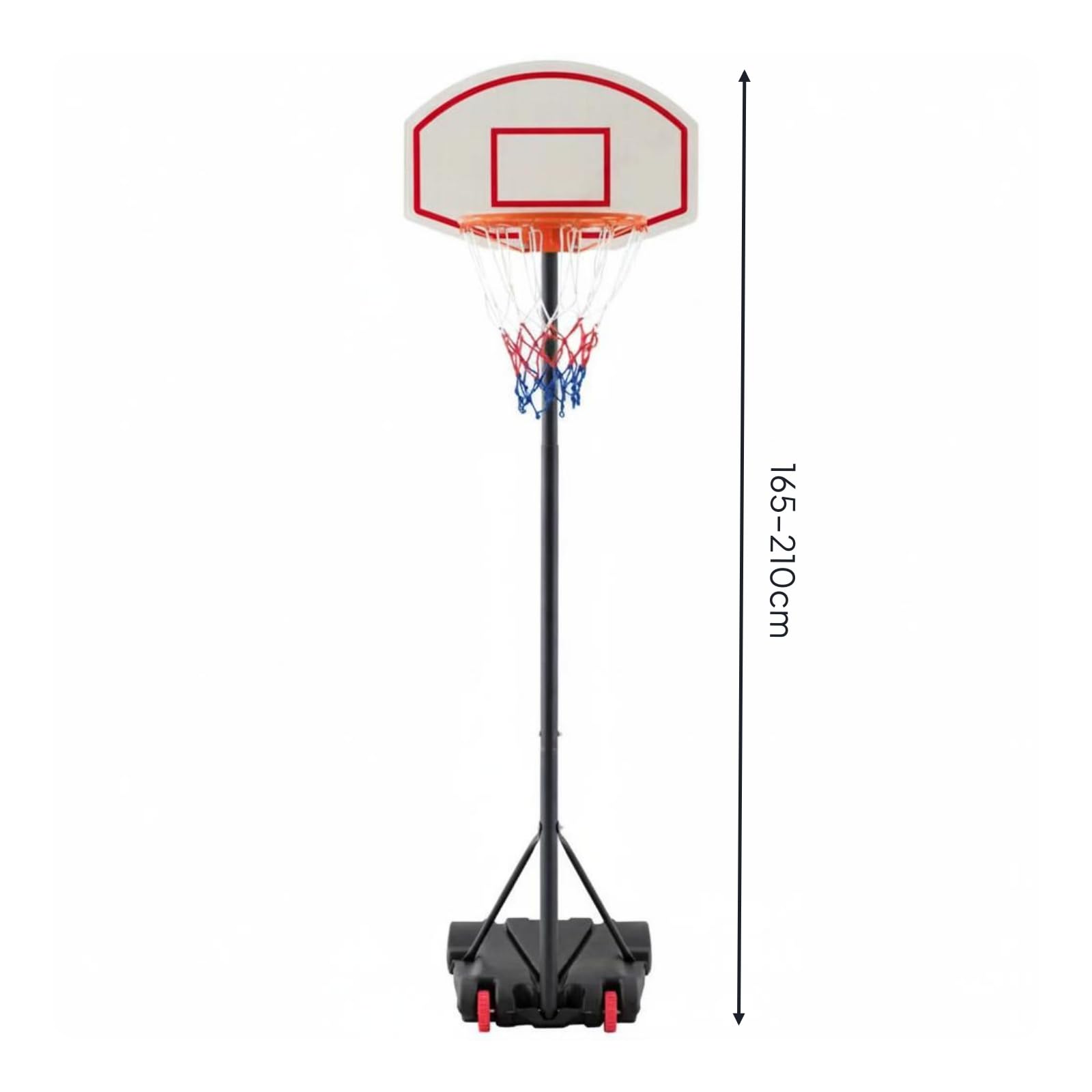 Canasta Pie Ajustable Interior y Exterior Canasta Baloncesto r Resistente para Niños, Adultos