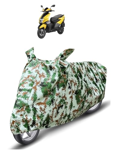 Image of Auto Hub Waterproof Scooty Cover Compatible with TVS Ntorq Dustproof, UV Protection Two Wheeler Scooty NTORQ Cover - Forest