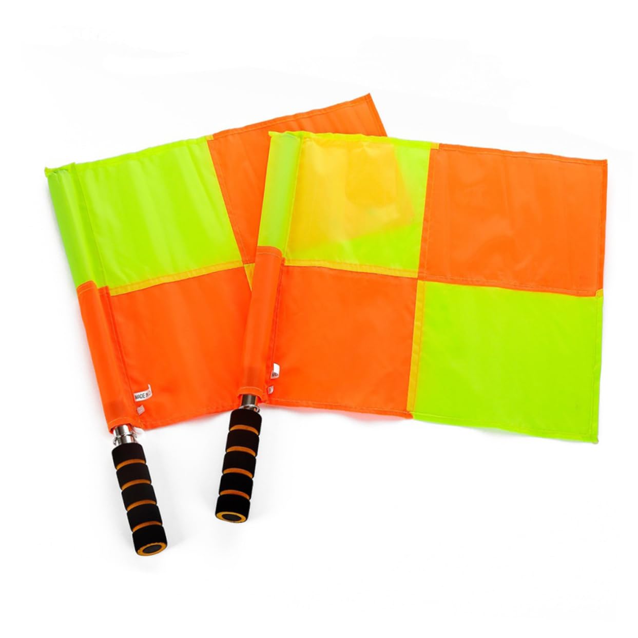 HEALEEP Football Referee Accessories Set 2pcs Match Referee Flag Hand Signal Flags