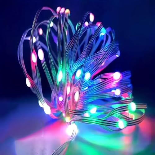 Image of fizzytech Decorative String Lights - 150 LED, 8 Flash Modes, Multicolour Copper Wire Fairy Lights for Window, Wall, Garden, Diwali, Christmas, Wedding, Party & Home Decoration (150 LED Point Control)