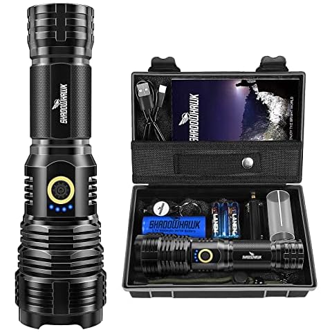 Linterna Shadowhawk LED Alta Potencia Recargable 10000 Lúmenes Cover