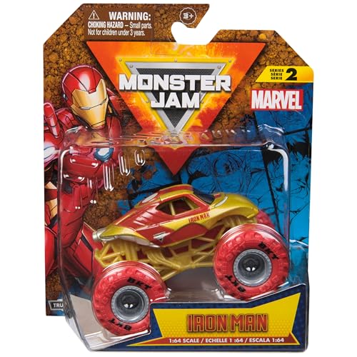 Costruisci la tua collezione di super eroi: raccogli l'ultima flotta Marvel Monster Jam con Thor, Capitan America, Iron Man, Black Panther e Spider-Man. Regali indispensabili per i bambini