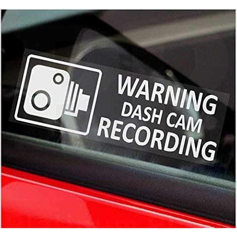 Platinum Place 5 x WARNING DASH CAM Recording-30x87mm WINDOW Stickers-Vehicle Camera Security Warning Dash Cam Signs-CCTV,Car,Van,Truck,Taxi,Mini Cab,Bus,Coach Cover