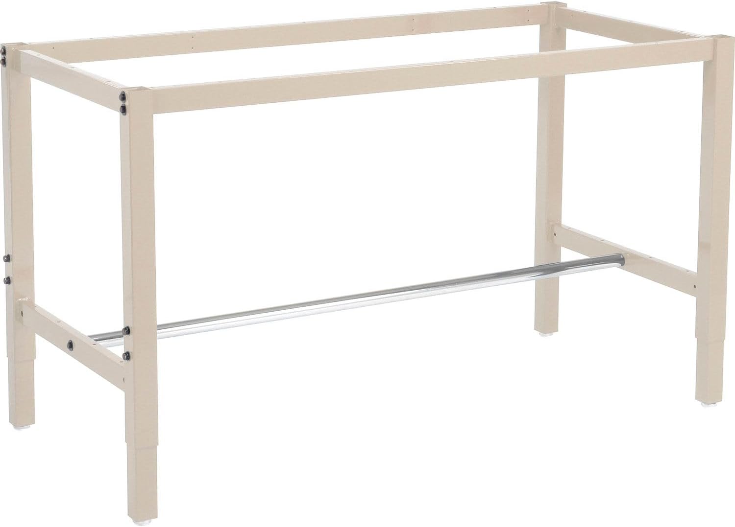 Global Industrial 72" W x 36" D Workbench, 1-5/8" Thick ESD Laminate Square Edge with Drawer, Upright & Shelf, Tan