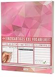 Mein Vokabelheft / 100+ Seiten, 2 Spalten, Register / Lernerfolge auf jeder Seite zum Abhaken / PR101 'Rosee' / DIN A4 Softcover
