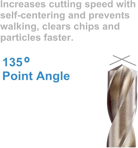 Miniatura 6 de 2 brocas helicoidales de cobalto de 2764 pulgadas