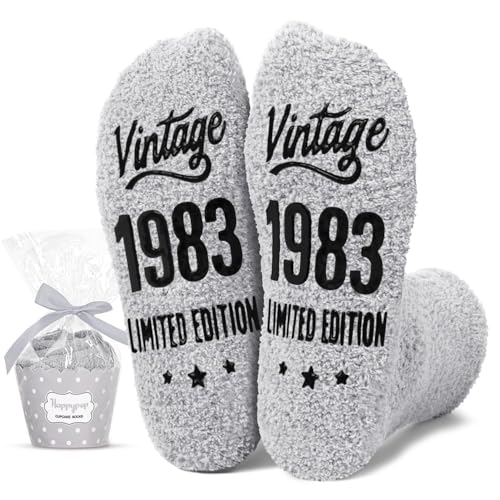 HAPPYPOP 1983 Birthday Gift Ideas for Men - Socks for 42 Year Olds, 42nd Birthday Gift Ideas, 1983 Socks for Him Brother HAPPYPOP 1983 Birthday Gift Ideas for Men - Socks for 42 Year Olds, 42nd Birthday Gift Ideas, 1983 Socks for Him Brother