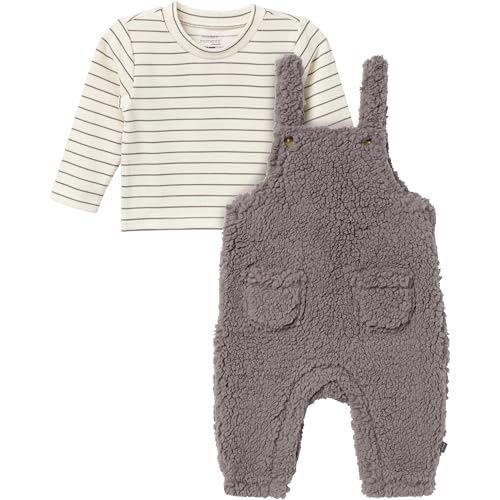 Modern Moments by Gerber Baby Microplush Overall Set