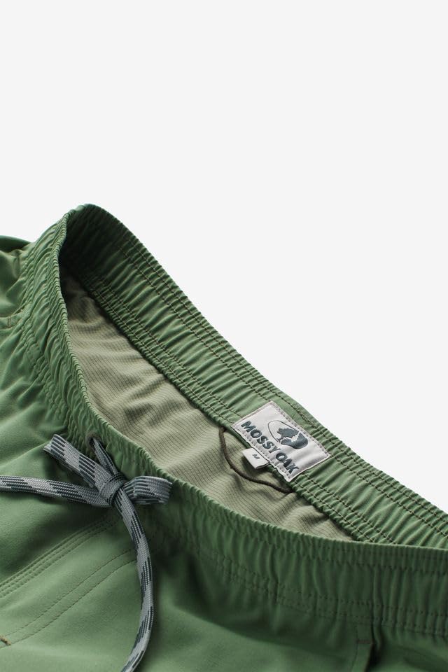 Mossy Oak Lightweight Men's Casual Drawstring Shorts for Beach, Lounge, and Summer Wear