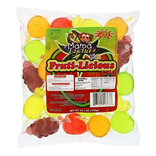 Mama Lycha 25 Count Kids Fruti-Licious Fruit Jelly Gels