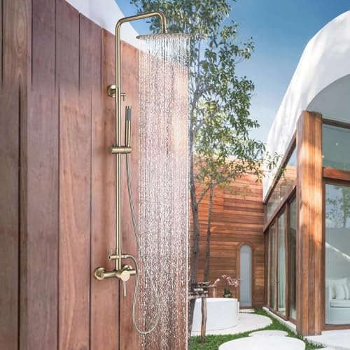 RBROHANT Outdoor Shower, Wall Mount Outdoor Shower Kit, Outside Shower...
