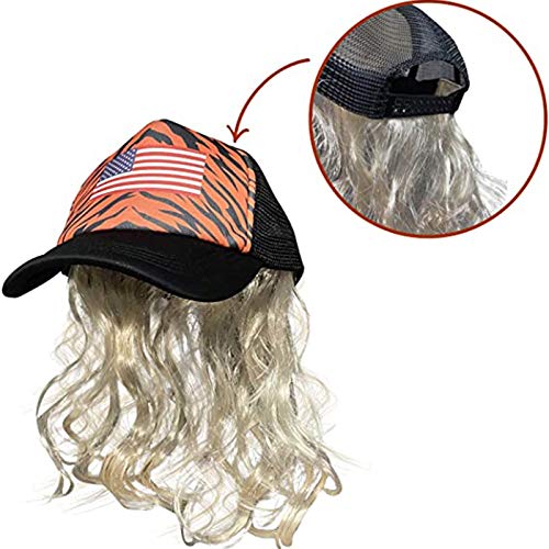 GDJ Halloween Sequin Cosplay Costume hat Wig Male Full Set, Tiger King Costume Set-Joe Exotic Cosplay
