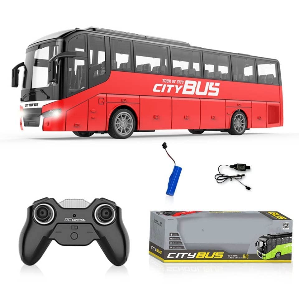Buy Adlon Rc Bus Luxury Long Bus Vehicle Toy Bus for Kids 4 Wheel Drive