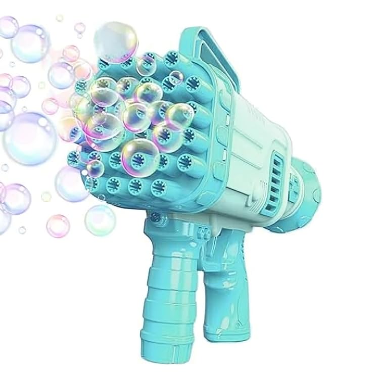 Purple Lane 32 Hole Large Electric Gatling Bubble Gun for Kids with Soap Solution Indoor and Outdoor Toys | Bubble Maker Gun Machine for Girls, Boys and for Parties (Multicolor -Color as per Stock) (B0D9P3KLVH) Amazon Price History, Amazon Price Tracker