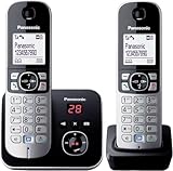 Panasonic KX-TG6822EB Twin DECT Cordless Telephone Set with Answer Machine