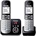 Panasonic KX-TG6822EB Twin DECT Cordless Telephone Set with Answer Machine