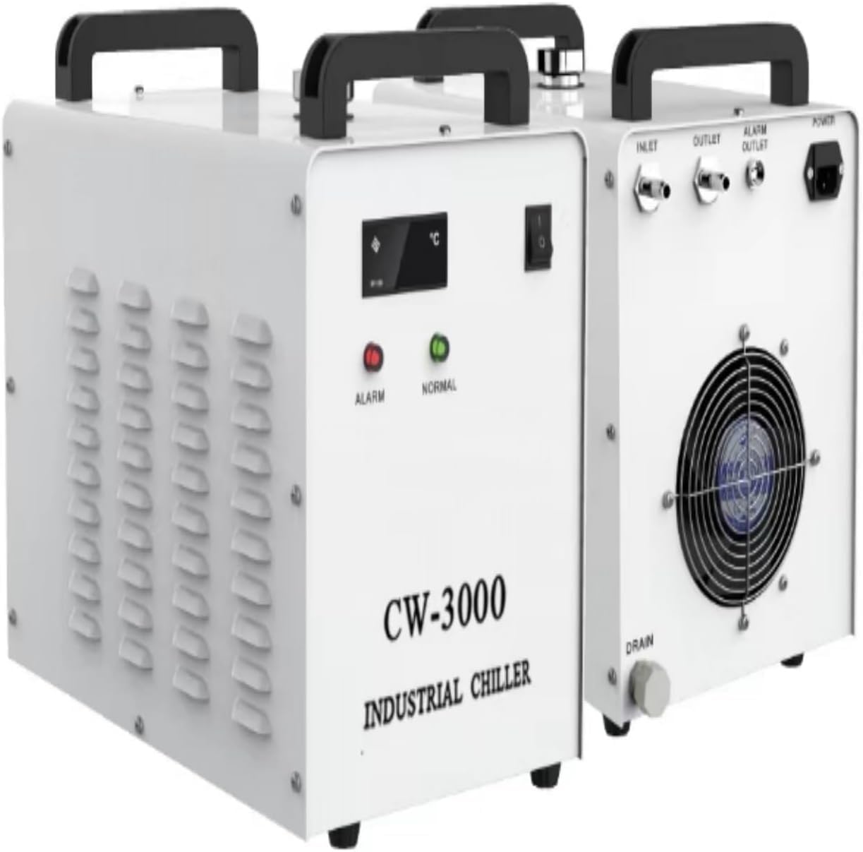 Water Chiller,CW-3000 Industrial Water Chiller 9L,Water Cooling System,Thermolysis Type Water Cooling Chiller Machine for Laser Engraving Machine