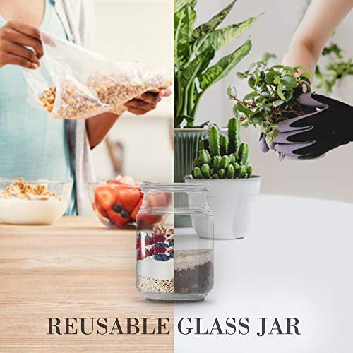 Air Wick Jar Candle with Essential Oils, Cedar Wood and White Musk, 480g - Image 5