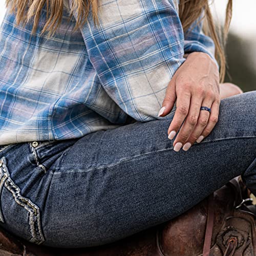 Groove Life Aspire Silicone Ring - Breathable Rubber Wedding Rings for Women, Unique Design, Comfort Fit Ring4