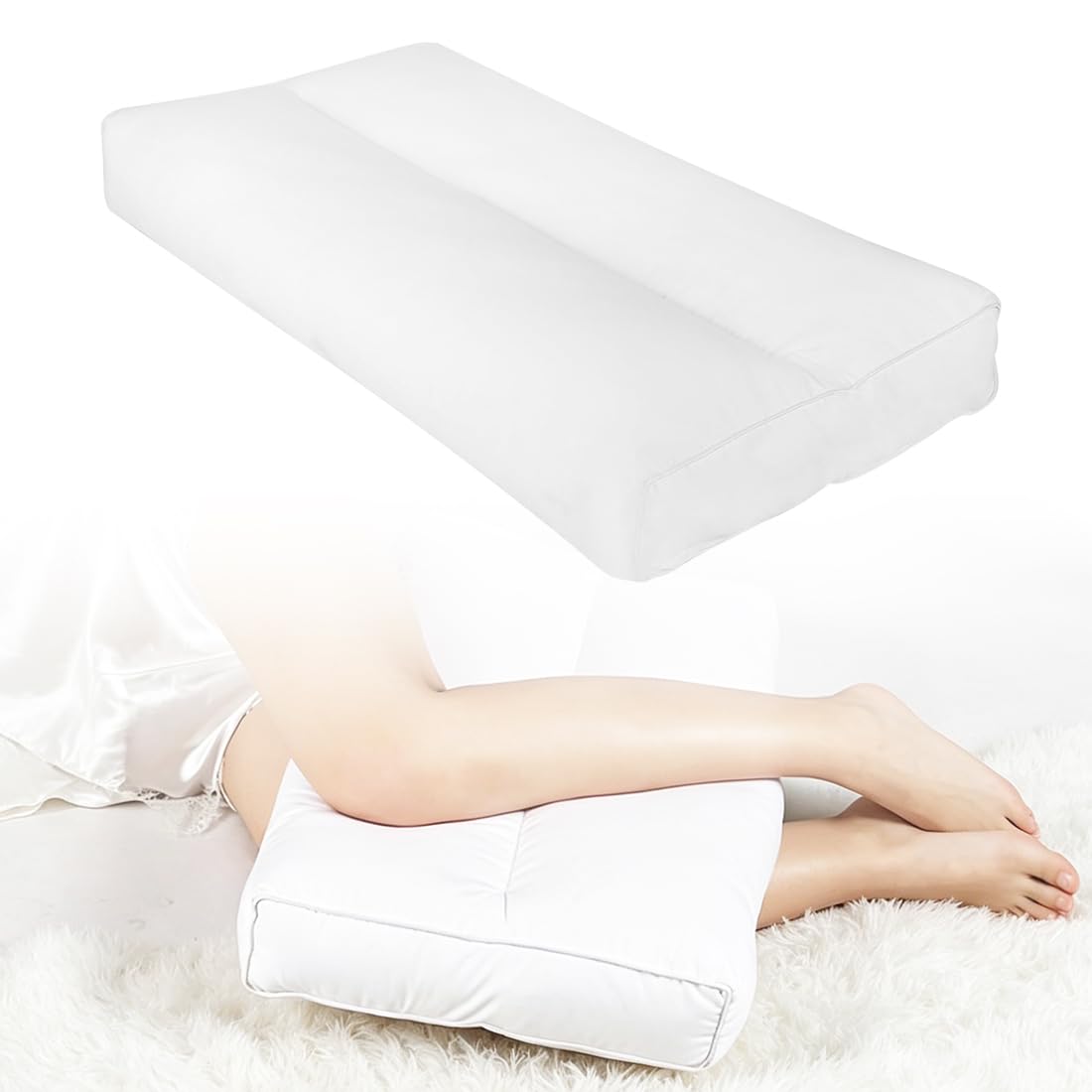 Poduszka na kolana dla osób śpiących na boku, bawełniana poduszka z pianki z pamięcią kształtu, regulowana poduszka na nogi, poduszka do spania na boku, ergonomiczna poduszka do podnoszenia