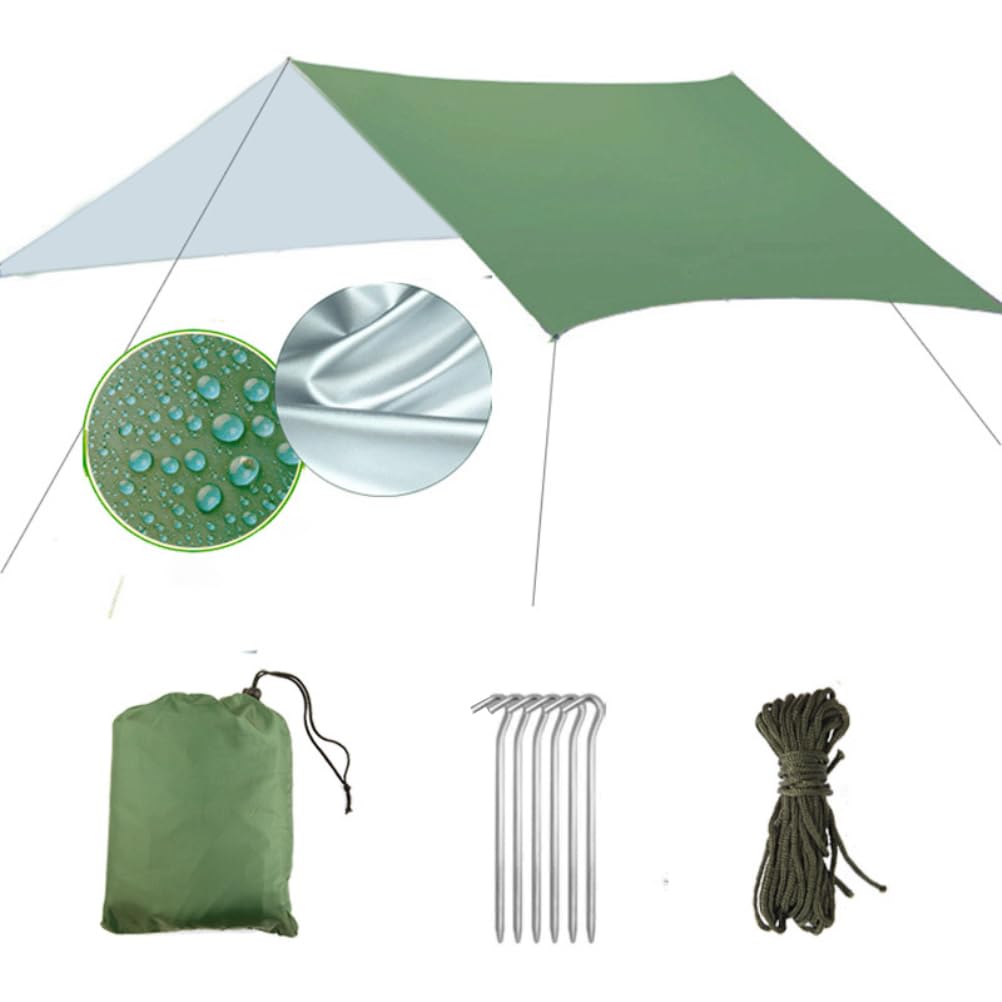 Hidyliu Telo per Tenda Multifunzionale Antipioggia per Amaca, Resistente Ai Raggi UV, per attività All'aperto, Piedi (#8)