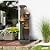 Alpine Corporation TZL368 40” Indoor/Outdoor 4-Tier Fountain with LED Lights – Cascading Pot and Bowl Water Feature, Elegant Waterfall for Garden, Patio & Home, Brown
