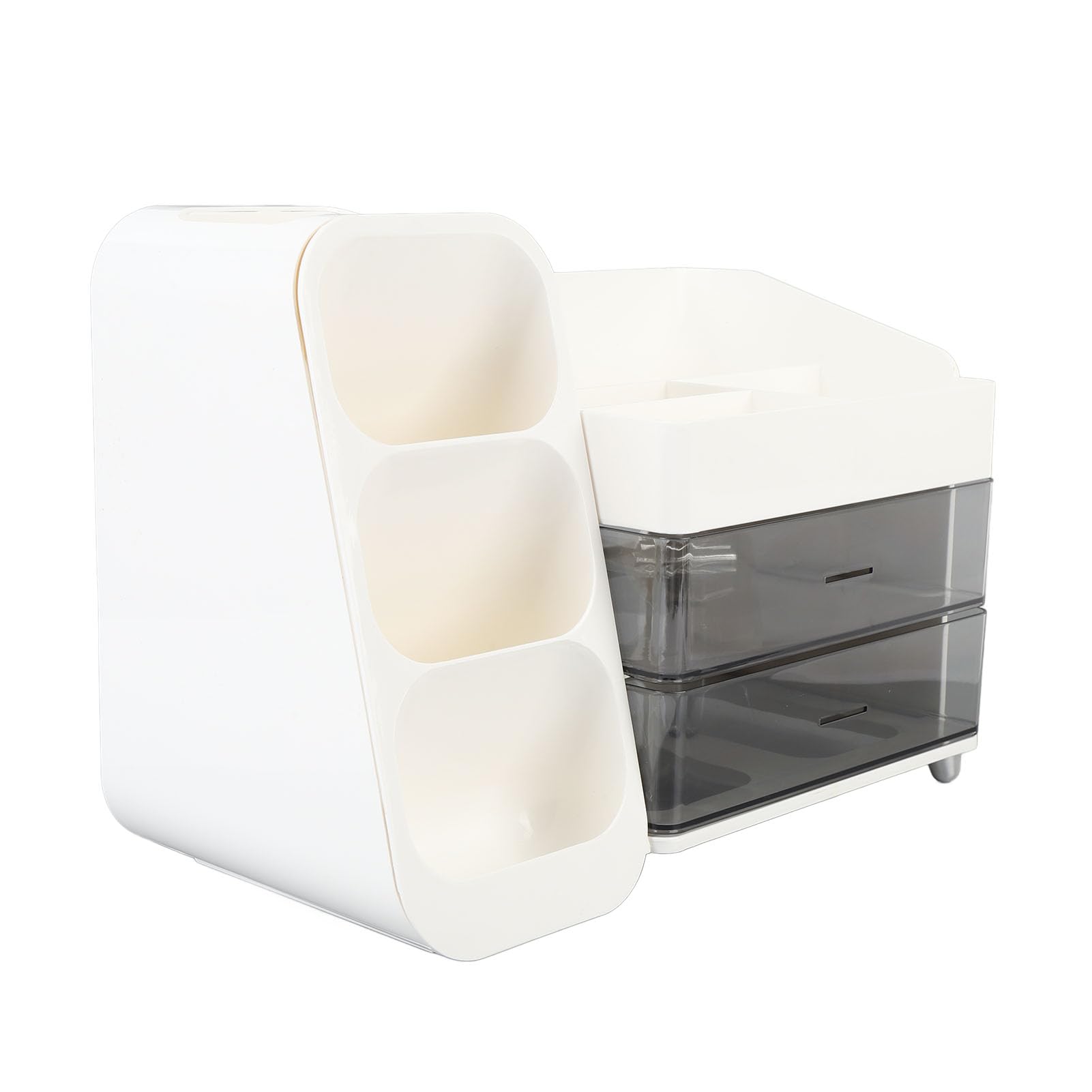 Organizador de Maquillaje, Vitrina de Cosméticos Multicapa de Gran Capacidad con Compartimentos Transparentes para Lápices Labiales, Herramientas para el Cuidado de la Piel